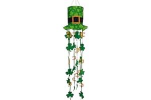THQZLH St. Patrick Windsock 40 Inch Holiday Wind Socks for Yard Seasonal Windsocks St Patricks Day Decorations Outdoor Clearance