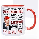 Donavibe Neighbor Gifts for Women, Gift for Mothers Day, Chistmas Birthday, New Housewarming, Neighbor Ceramic Mug