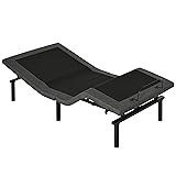 HOMCOM Twin XL Adjustable Bed Frame, Ergonomic Zero