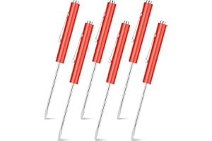 CSSOPENSS 6 Pieces Pocket Screwdriver Mini Tops And magnetic pocket screwdriver with A Single Blade Head for Mechanical, Electrician (Red)