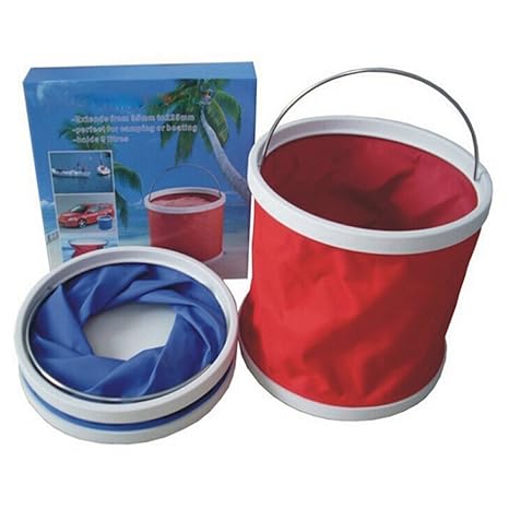 Cartshopper 9 L Portable Folding Water Bucket For Camping, Fishing, Boating Collapsible Foldable Bucket