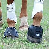 Cashel No Turn Rubber Bell Boots for Horses, Equine, Pair, All Sizes, Color Black