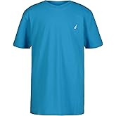 Nautica Boys Short Sleeve Solid V-Neck T-Shirt, Soft, Comfortable, Relaxed Fit