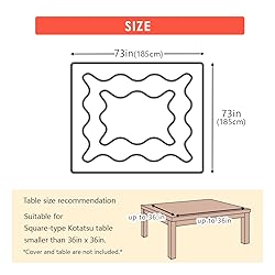 EMOOR Washable Kotatsu Futon Comforter