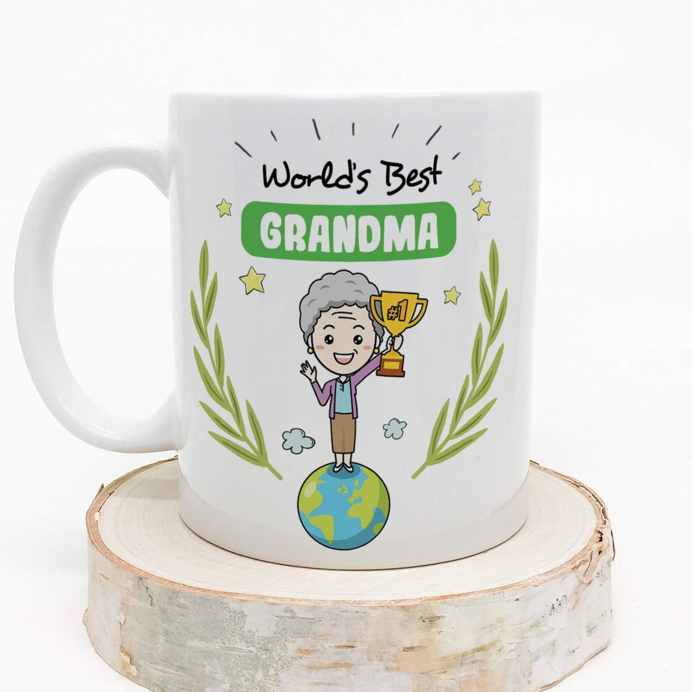 Mugffins Grandma Mug, "World's Best Grandma" - Image 5