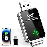 Mini Wireless Carplay Adapter for Apple iPhone, Converts Wired to Wireless Car Play Adapter, CarPlay Dongle Stick for Car(2015+), USB & Type-C Plug & Play for iPhone iOS 10+ Android 11+