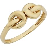 Kooljewelry 14k Yellow Gold High Polish Love Knot Ring