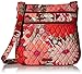 Vera Bradley Women's Cotton Triple Zip Hipster Crossbody Purse, Bohemian Blooms, One Size