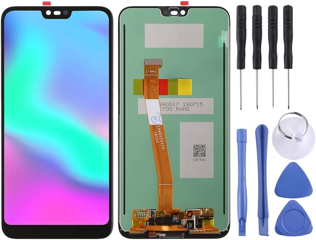 Ctghgyiki Touch Screen Panel， LCD Screen and Digitizer Full Assembly (Supporting160;Fingerprint160;Identification) for Huawei Honor 10 LCD Screen Replacement