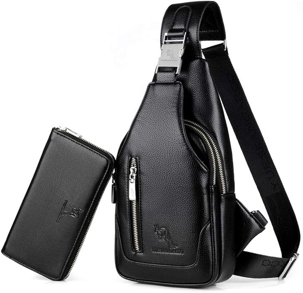 Exquisite leather men's wrist bag, men's bag, handbag, carryon bag