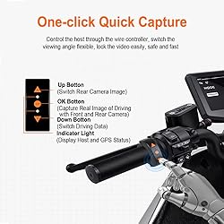 VSYSTO WiFi Motorcycle Dash Cam, Tire Pressure