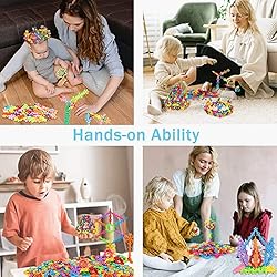 400-Pack Kids Building Block Toys, Interlocking