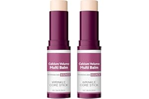 Obemary 2Pcs Calcium Multi Balm, Calcium Volume Multi Balm, Korean Collagen Moisturing Stick, Wrinkle Core Stick, Nourishing Formula - Suitable for Eyes, Face 0.3oz