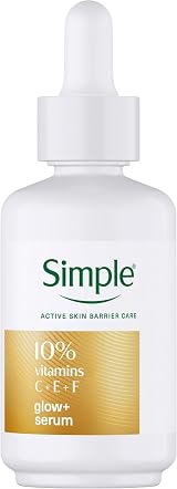 Simple Glow+ 10% Vitamin C + E + F Serum 30 ml for Dry Skin view 1