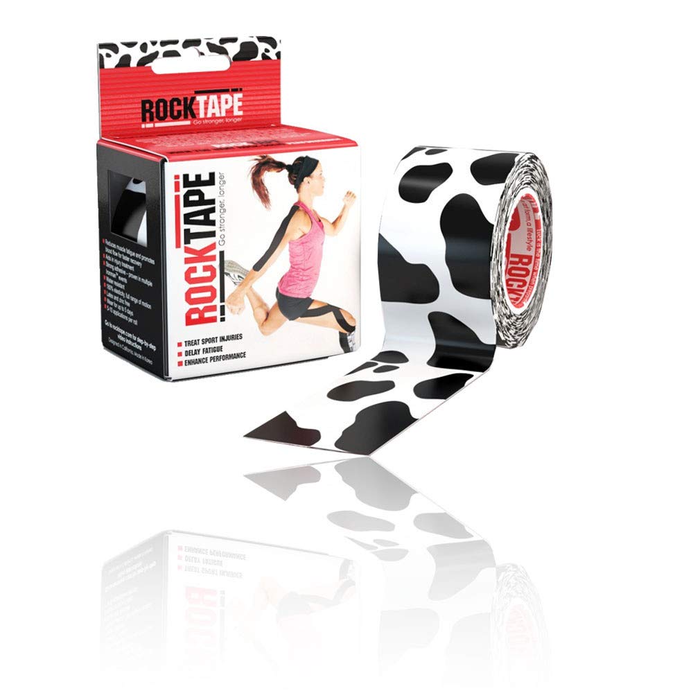 RockTape, Kinesiology Tape, 1 Roll, Cow Print