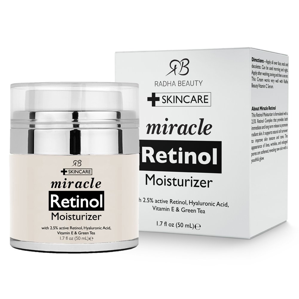 Retinol Moisturizer Cream for Face with Retinol, Hyaluronic Acid