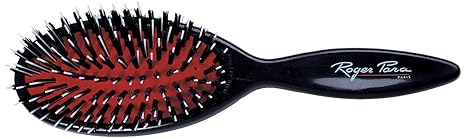 Roger Para Bürste oval 9-reihig Nylonborsten, 1er Pack, (1x 1 Stück)