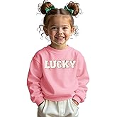 GLIGLITTR Toddler Baby Boys Girls St. Patricks Day Outfit Lucky Clover Embroidery Sweatshirt Long Sleeve Pullover Shirt Tops