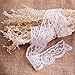 Maxdot Lace Ribbon White Vintage Lace Trim Ribbon Floral Lace for Decoration DIY Craft Sewing, 8 Patterns, 26.2 Yards in Total