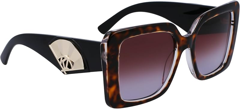 KL6126S 242 Dark Tortoise Sunglasses Woman Acetato, Modified Rectangle, 52