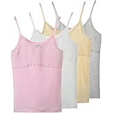 Amuhou Teen Girls Camisole, Original Cotton Lining Undershirts Training Bras