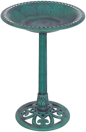 Amazon Com Nitcha14 Pedestal Bird Yard Patio Animal Bath Feeder