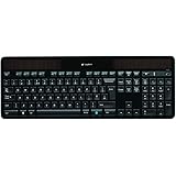 Logitech K750 Wireless Solar Keyboard for Windows&reg; XP, Windows Vista&reg; , Windows 7, Windows 8, Windows 10 - QWERTY, UK Layout, Black