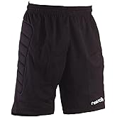Reusch Padded Cotton Bowl Shorts for Men – Adult Large Black | Soccer Goalkeeper Protective Shorts | Athletic Sportswear