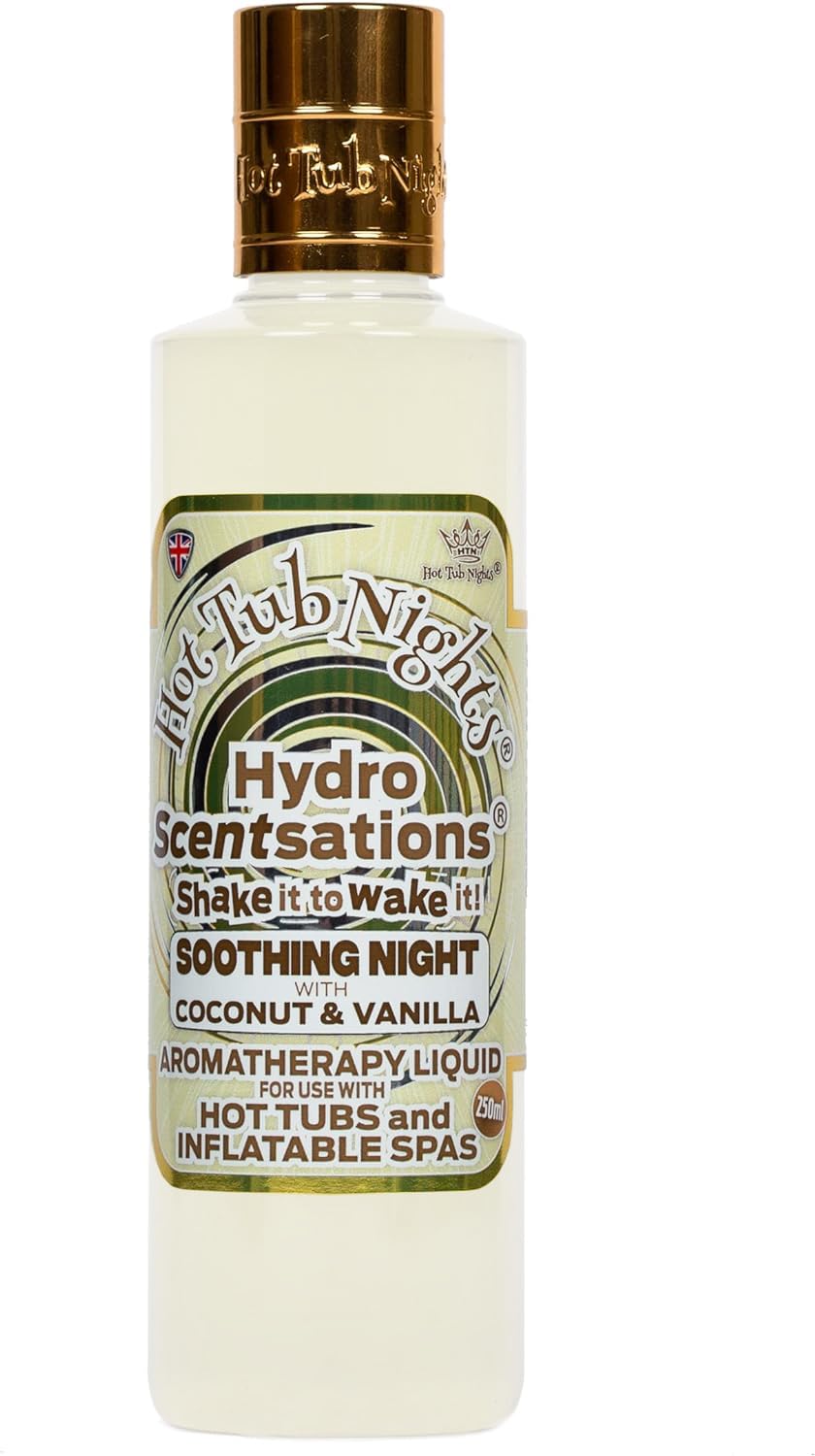 Hot Tub Nights Hydro Scentsations Aromatherapy Liquid (Soothing Night with Coconut and Vanilla 250ml)