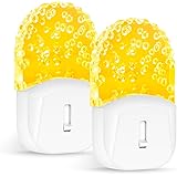 Bubble Night Light Plug in, DORESshop Dimmable LED Night Light, 0.5W Dusk to Dawn Acrylic Decorative Nightlight, Warm Amber, 