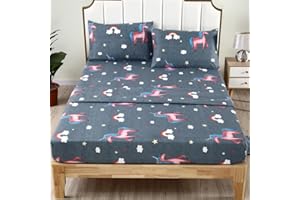 SDIII 4PCS Gray Unicorn Sheet Set Twin - Soft Microfiber for Kids, Teens and Unicorn Lovers on Amazon