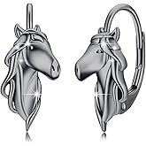 Horse Earrings for Women 925 Sterling Silver Horse Earrings Kentucky Derby Jewelry Gifts for Women