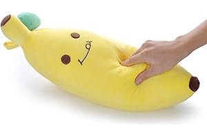Lazada Kids Pillows Plush Banana Pillows Stuffed Super Soft Toys Throw Pillows Fruit Design Decoration Gifts 18"…