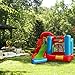 XtremepowerUS Premium Kids Inflatable Bounce House Play Center (6 in 1 Play Center) Bouncing House Jump & Slide Mesh Wall w/ Blower