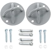 Hipiwe 2Pcs Wall Mount Bracket for Suspension Straps Ceiling Anchor Hooks | Ceiling Mount Bracket for Gymnastic Rings, Aerial Yoga Swing, Body Weight Strength Training Systems