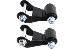 GDYDI Set of 2 Rear Leaf Spring Shackle Kit Compatible with 1999-2013 Silverado 1500 2500 Avalanche 2500 Suburban 2500, Sierra 1500 2500 Yukon XL 2500, Replaces 722-029 22820716 25812937