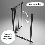 Venture Q-Fix 110cm Extra Tall Baby Gate for Stairs 73-80cm Wide Black view 8
