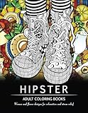 Hipster Adult Coloring Book: Women and Flower Designs for Relaxation and Stress Relief by Mindfulness Coloring Artist