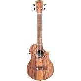 Kala KA-TK-T-CE Teak Tri-Top Tenor Acoustic-Electric Ukulele