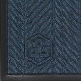 M+A Matting 2240 Waterhog Classic ECO Elite PET Polyester Entrance Indoor Floor Mat, SBR Rubber Backing, 5' Length x 3' Width, 3/8" Thick, Indigo