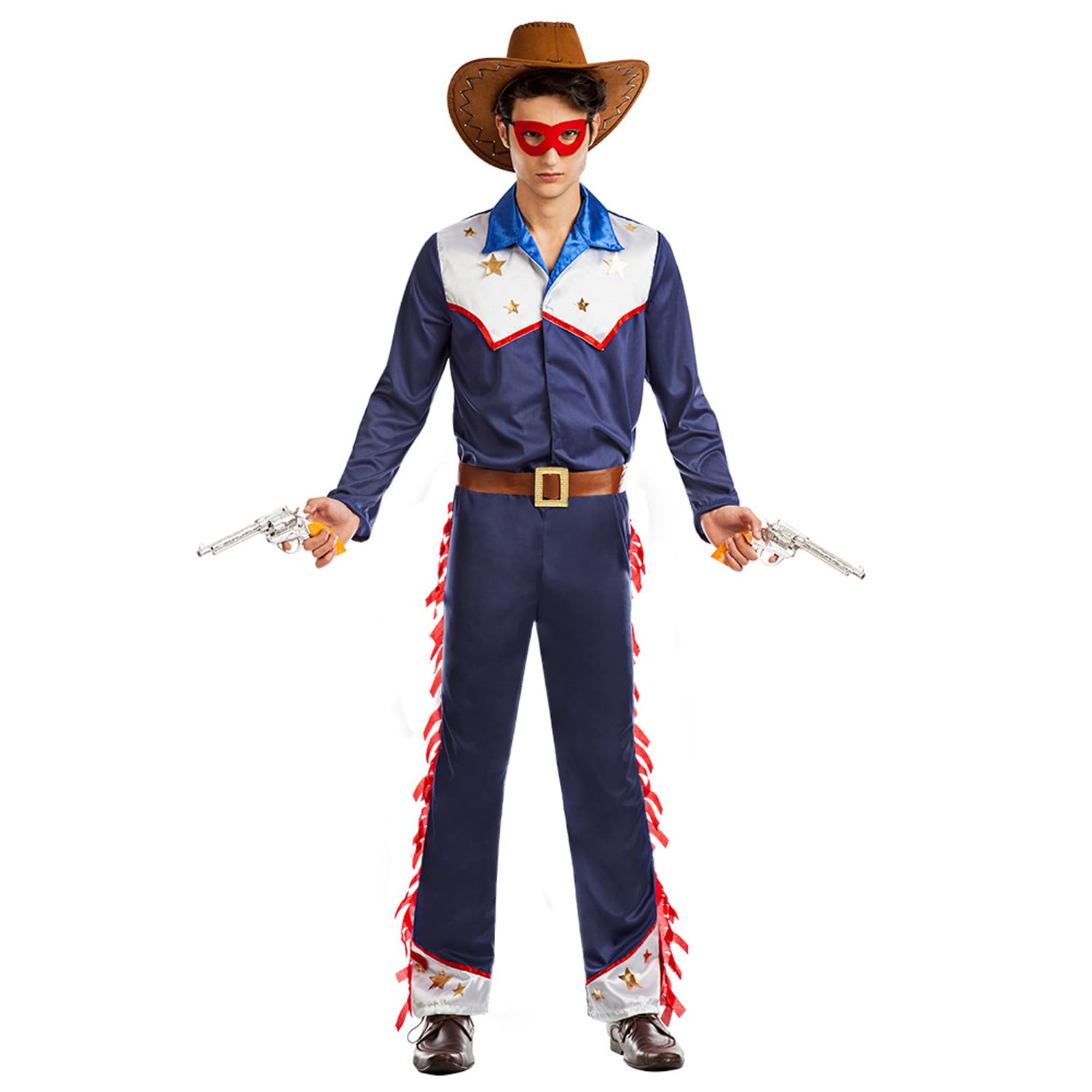 Boland 84131 Adult Cowboy Sam Costume, Multicoloured, S