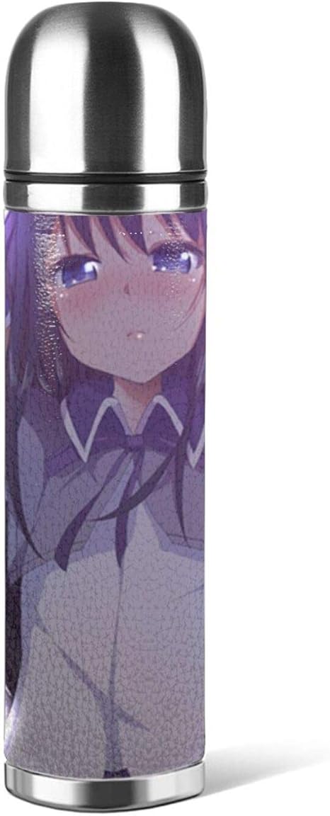 Amazon 少女アニメパープル 保温ポット 水筒 真空 クラシック 大容量 屋外 手持ちク 学生ウォーターカップ サーモス ステンレスボトル 水筒 マグボトル オンライン通販