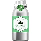 Siva Camphor Essential Oil - 16 Fl Oz – 100% Natural Camphor Oil - for Diffuser, Face, Skin Care, Aromatherapy, Hair Care, Scalp and Body Massage