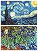 Buttonsmith VanGogh Starry Night Magnet - Set of 2 1.75