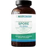 Rootcology Spore Flora by Dr. Izabella Wentz | Gut Probiotic | 60 Servings | Spore Flora, Broad-Spectrum Spore Probiotic with 5 Bacillus Strains, Supports Gut Balance &amp; Digestive Health, 60 Capsules