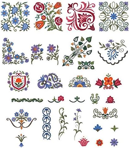 Amazoncom Fancy Work Embroidery Designs On A Brother Embroidery Card