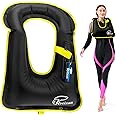 Rrtizan Snorkel Vest, Adults Portable Inflatable Swim Vest Buoyancy Aid Swim Jackets for Men & Women