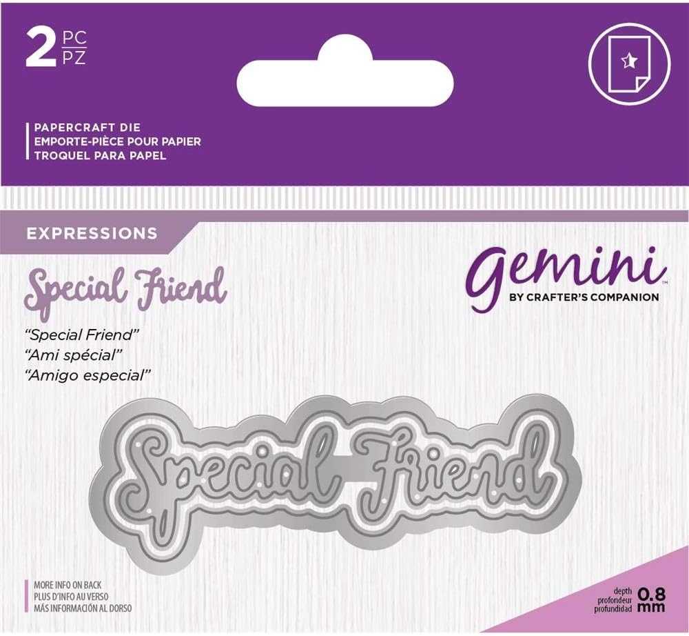 Gemini Essentials Only Mini Words Collection Craft Cutting Dies - Special Friend