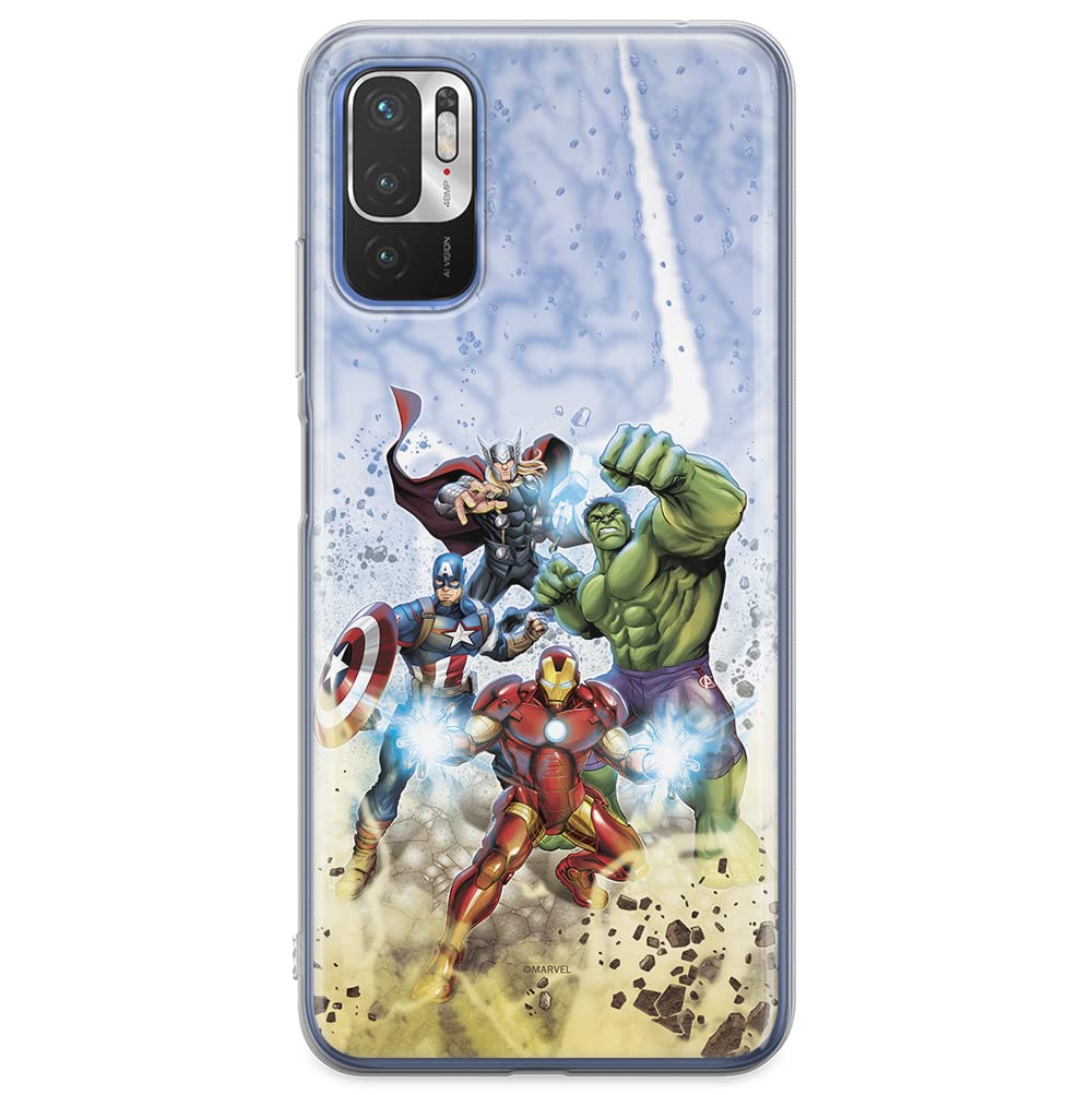 ERT GROUP mobile phone case for Xiaomi REDMI NOTE 10 5G / POCO M3 PRO original and officially Licensed Marvel pattern Avengers 003 optimally adapted to the shape of the mobile phone, case made of TPU