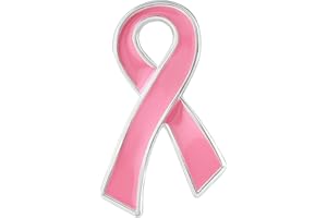 FUNDRAISING FOR A CAUSE Breast Cancer Pins - Bulk Pink Ribbon Pins for Breast Cancer Awareness - Perfect for Support Groups, Events, Promotional Gift-Giving and Fundraising